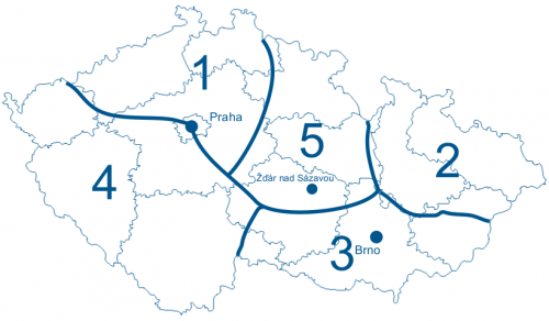 Mapa ČR