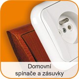 Domovní spínače a zásuvky